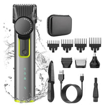 Load image into Gallery viewer, Cordless Rechargeable Hair Clipper &amp; Trimmer Beard Trimmer For Men Adjustable Beard Trimmer With 4 Limit Combs Easy To Use
