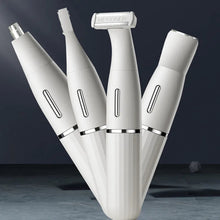 Load image into Gallery viewer, 4in1 Hair Remover Trimmer Removal Epilator Cutting Machine Bodies For Women Eyebrow Nose Devices Electric Shaver Rechargeable
