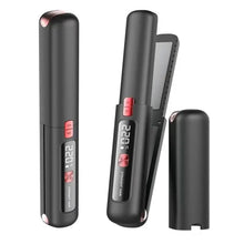 Load image into Gallery viewer, USB Rechargeable Cordless Hair Straightener And Curler 2 In 1, 4500Mah Battery, 10S Fast Heating
