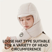 Load image into Gallery viewer, Winter Fleece Cap With Scarf Skiing Cycling Thermal Hat Outdoor Sports Windproof Warmth Neck Protect Motorcycle Helmet Unisex
