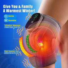 Load image into Gallery viewer, Electric Heating Knee Massager Far Infrared Joint Elbow Knee Pad Vibration Massage Knee Pain Relief Health Care
