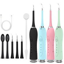 Load image into Gallery viewer, 7 in 1 Sonic Electric Dental Calculus Scaler USB Charger Toothbrush Portable Tartar Remover Teeth Whitening Stone Stains Cleaner
