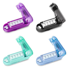 Load image into Gallery viewer, Portable Pill Cutter Box Gear Adjustable Hidden Cutter Mini Drug Box Tablet Cutter Pill Case Storage Crusher Travel Pill Box
