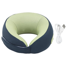 Load image into Gallery viewer, Back Neck Pillow Massager Portable Ergonomic Hot Compress Memory Cotton Bidirectional Massage Electric Massage Pillow for Car
