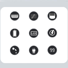 Load image into Gallery viewer, Men's Barber Clipper Hair Clipper Set Cordless Hair Clipper Beard Trimmer Haircut Beauty Rechargeable Shaver
