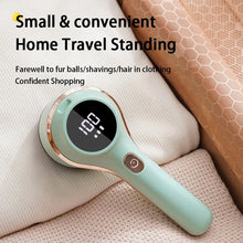 Load image into Gallery viewer, Portable Lint Remover for Clothing Fabric Shaver Rechargable Electric Sweater Clothes Take Out Lint Fluff Pellet Remover Machine

