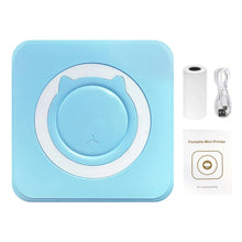 Load image into Gallery viewer, Mini Printer Portable Thermal Stickers Paper Inkless Bluetooth Wireless Thermal Printer Note 200DPI Photo Printing for Office
