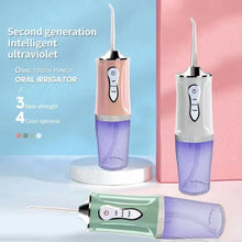 Load image into Gallery viewer, Newest Electric Oral Irrigator UV Sterilization USB Charger Dental Water Jet Flosser Waterproof Tartar Removal Tooth Pick Floss
