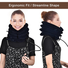 Load image into Gallery viewer, Neck Massager 3/4 Layer Inflatable Air Cervical Neck Traction Support Pain Stress Relief Neck Collar Pillow Neck Stretching Brace
