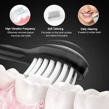Load image into Gallery viewer, 8 Speed 4 Brush Head Sonic Electric Toothbrush USB Smart Adult Soft Hair Waterproof Teeth Cleaning Set
