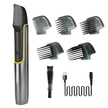 Load image into Gallery viewer, 1 Set Electric Back Shaver Razor Beard Dual-Head Women Men Body Hair Trimmer USB Rechargeable Underarm Hair Razor Remover
