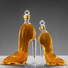 Load image into Gallery viewer, 375ml 700ml High-Heels Shoes Shaped Whisky Decanter Glass Crystal Merlot Rum Vodka Wine Bottle Liquor Dispenser Bar Tools
