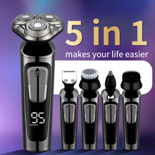 Load image into Gallery viewer, Waterproof Electric Shaver for Men USB Rechargable Professional Nose Hair Trimmer Hair Cutter Set for Men Adult Wet-Dry Dual Use
