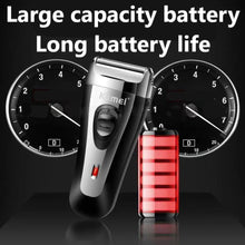 Load image into Gallery viewer, Powerful Rechargeable Shaver for Men Foil Electric Shaver Beard Head Shaving Electric Razor Facial USB with Extra Mesh
