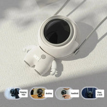 Load image into Gallery viewer, Astronaut Neck Hanging Fan Portable Cute Quiet Running Brushless Motor Working Sleeping Travel  USB Charging Cooling Fans
