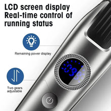 Load image into Gallery viewer, Hair Cutting Machine LCD Digital Display Oil Head Engraving Hair Clipper Hair Salon Home Men's Electric Clippers
