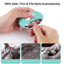 Load image into Gallery viewer, Electric Nail Clipper Nail Trimmer Nail Files Safe Automatic Nail Cutter For Fingernail Toenail Baby Adult Elderly Manicure Tool

