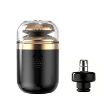 Load image into Gallery viewer, 2 IN 1 Mini Portable Electric Capsule Shaver Nose Hair Trimmer Rechargeable Electric Beard Scraper Knife For Men's Travel Razor
