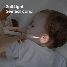 Load image into Gallery viewer, 1 Set Baby Ear Cleaner Ear Wax Removal Tool Flashlight Earpick Ear Cleaning Earwax Remover Luminous Ear Curette Light Spoon
