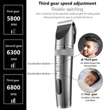 Load image into Gallery viewer, Professional Hair Clipper For Men Beard Trimmer Machine for Shaving Hair Trimmer Hair Cutting Machine Beard Trimmer Fast Charge
