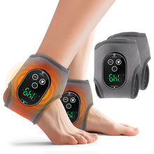 Load image into Gallery viewer, Electric Ankle Massager with Heat 3 Massage Modes 4 Heat Levels Cordless Use for Men Women Sports Recovery Outdoor Use
