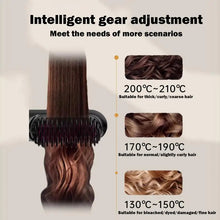 Load image into Gallery viewer, Straight hair comb Wireless Hair Straightener Brush with 5 Temp Setting Anti-Scald Hot Brush Heated Styling Comb Fast Heating
