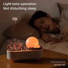 Load image into Gallery viewer, Lava Volcano Humidifier USB Aroma Diffuser with Flame Lamp Mini Desktop Electric Ultrasonic Aromatherapy Essential Oil Diffuser
