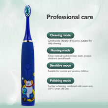 Load image into Gallery viewer, Sonic Toothbrush Electric for Kids Tooth Brush Children IPX6 Waterproof Teeth Cleaning Whitening Soft Bristle Toothbrush
