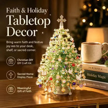 Load image into Gallery viewer, Handmade Bead Weaving Christmas Tree DIY Kit Desktop Holiday Decoration Beaded Xmas Ornament Festive Craft Present
