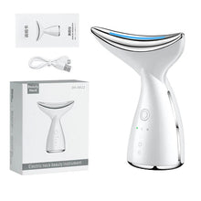 Load image into Gallery viewer, EMS Electric Neck Massager Microcurrent LED Photon Face Firming Rejuvenation Anti Wrinkle Thinng Double Chin Skin Care Device
