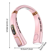 Load image into Gallery viewer, Portable Hanging Neck Fan 4000 MAh Battery Below 40 DB Rechargeable Outdoor Home Camping Mini Fan  Brushless Motor Neckband Fan
