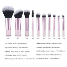Load image into Gallery viewer, 10Pcs Mini Makeup Brush Set Powder Eyeshadow Foundation Blush Blender Concealer Beauty Makeup Tools Brush Professional

