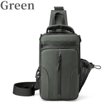 Load image into Gallery viewer, Fashion Men's Chest Bag Shoulder Backpack Waterproof Sling Cross Body Satchel Travel Bags with USB Charging Port Gifts
