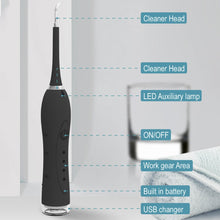 Load image into Gallery viewer, 7 in1 Electric Teeth Cleaner Sonic Toothbrush USB Portable Dental Scaler Calculus Tartar Remover Tips Waterproof Household
