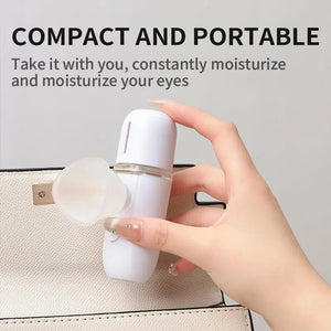 Mini Eye Care Nano Sprayer 20mL Moisturizing Water Mist Steam Steamer Rechargeable Eye Wash Beauty Skin Face Steam Machine