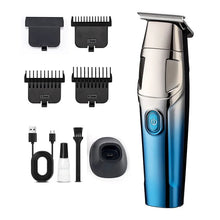 Load image into Gallery viewer, Professional Rechargeable Men's Hair Trimmer Engraved Notch Styling Barbershop IPX5 Waterproof Clipper with Charging Base
