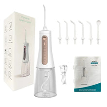 Load image into Gallery viewer, Oral Irrigator USB Rechargeable Water Flosser Portable Dental Water Jet 350ML Water Tank Waterproof 5 Model Teeth Cleaner 6 Jet
