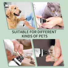 Load image into Gallery viewer, Electric Nail Titanium Cat Dog Pet Grooming Gadget USB Rechargeable Professional Pet Nail Trimmer Claw Nail Clipper
