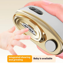 Load image into Gallery viewer, Rechargeable Electric Nail Clipper Automatic Nail Trimmer with Light Grinding Polishing Safe Manicure Tool

