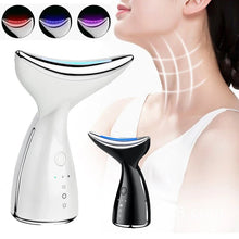 Load image into Gallery viewer, EMS Electric Neck Massager Microcurrent LED Photon Face Firming Rejuvenation Anti Wrinkle Thinng Double Chin Skin Care Device
