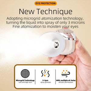 Atomized Eye Moisturizer Eye Cleaning Instrument Hot Cold Compress Eye Steamer Portable Usb Charging Eyewash Skin Care Tools