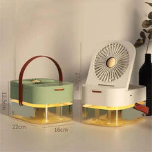 Load image into Gallery viewer, 2.5L Large-capacity Desktop Humidification Spray Fan Portable USB Household Large Wind Silent Humidifier
