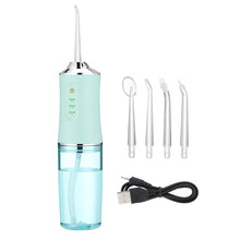 Load image into Gallery viewer, 220ML Oral Irrigator USB Rechargeable 3 Modes Portable Dental Water Flosser Jet Irrigator Dental Floss Pick Teeth Cleaner 4 Tips
