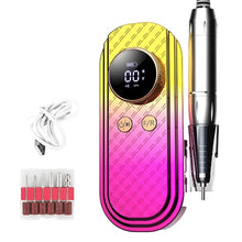 Load image into Gallery viewer, Electric Nail Drill Machine Set Low Noise Nail Drill 35000rpm Nail Polishing Machine with Nail Drill Bits
