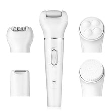 Load image into Gallery viewer, 5-In-1 Female Hair Remover Electric Shaver For Women'S Stratum Corneum Remover Facial Scrub Massager
