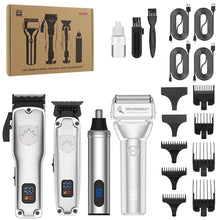 Load image into Gallery viewer, Professional Hair Clipper Set for Barber Men's Oil Head Carving Electric Push Shear Electric Shaver Nose Hair Trimmer
