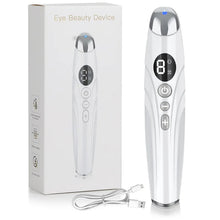 Load image into Gallery viewer, Electric Eye Massager Vibrating Beauty Device Color Light Heating High-Frequency Vibration Wrinkle Removal Eye Care Pen
