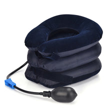 Load image into Gallery viewer, Neck Massager 3/4 Layer Inflatable Air Cervical Neck Traction Support Pain Stress Relief Neck Collar Pillow Neck Stretching Brace
