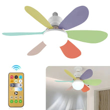 Load image into Gallery viewer, 40W Ceiling Fan Light LED E27 With Remote Control Dimming Suitable For Living Room Bedroom Kitchen And Home Use, 85-265V
