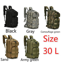 Load image into Gallery viewer, 30L/50L 1000D Nylon Waterproof Backpack Outdoor Military Rucksacks Tactical Sports Camping Hiking Trekking Fishing Hunting Bag
